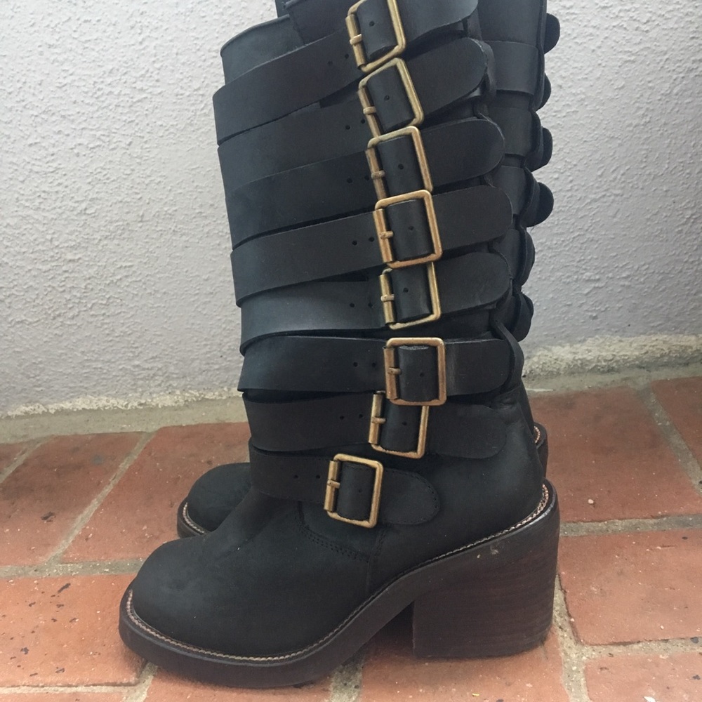 Jeffrey Campbell Deanne 2 Combat Boots